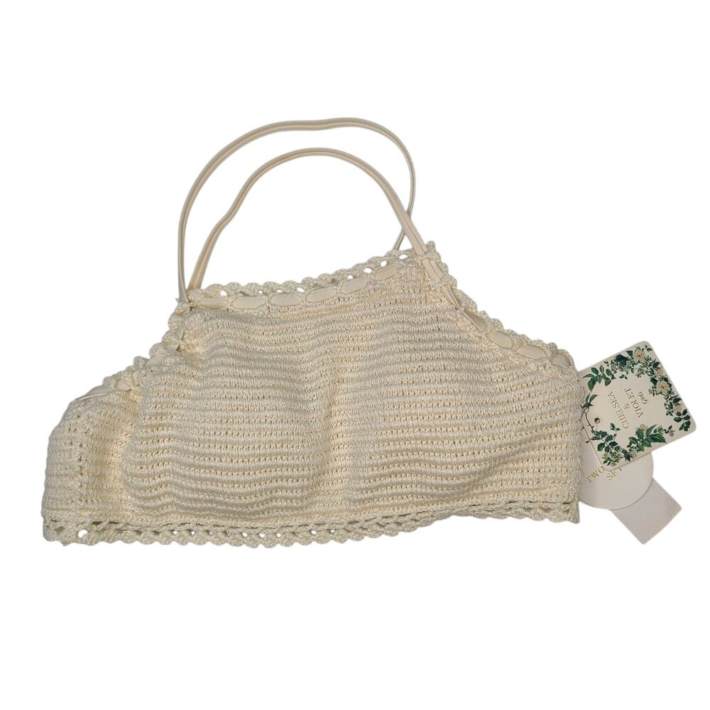 Chelsea & Violet  Girl's  Ivory Crochet Size 10